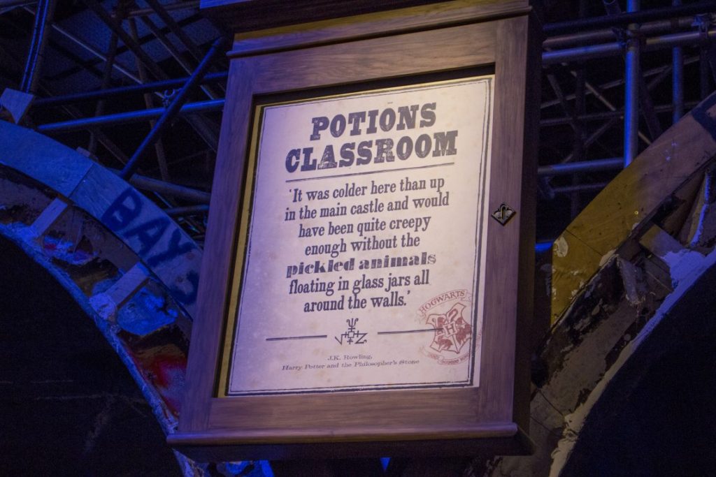 potions classroom sign
