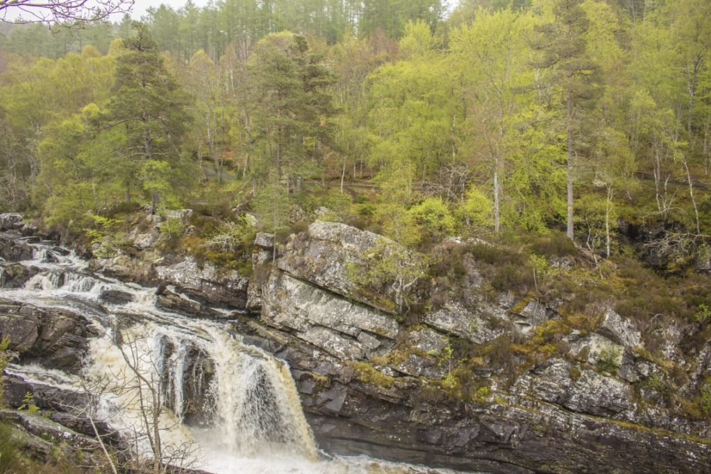 Haggis Adventures Highland Fling Tour Scotland Day 2 - Rougie Falls waterfall