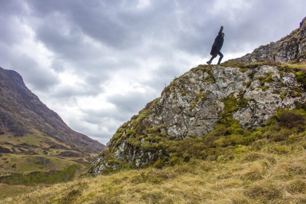 Haggis Adventures Highland Fling Tour Scotland Day 5 - Glencoe Jumping