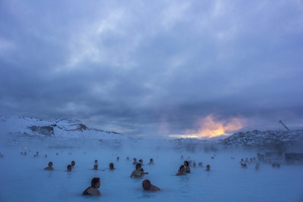 iceland blue lagoon landscape shot solo female travel icelend winter roadtrip