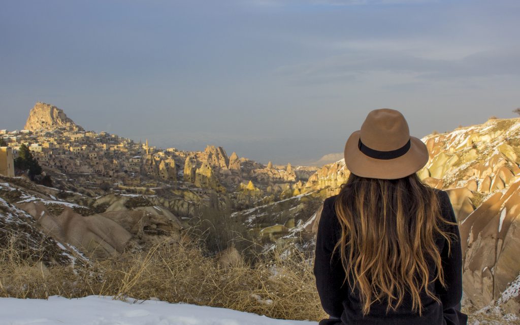 Cappadocia Turkey How to take photos of yourself when traveling solo
