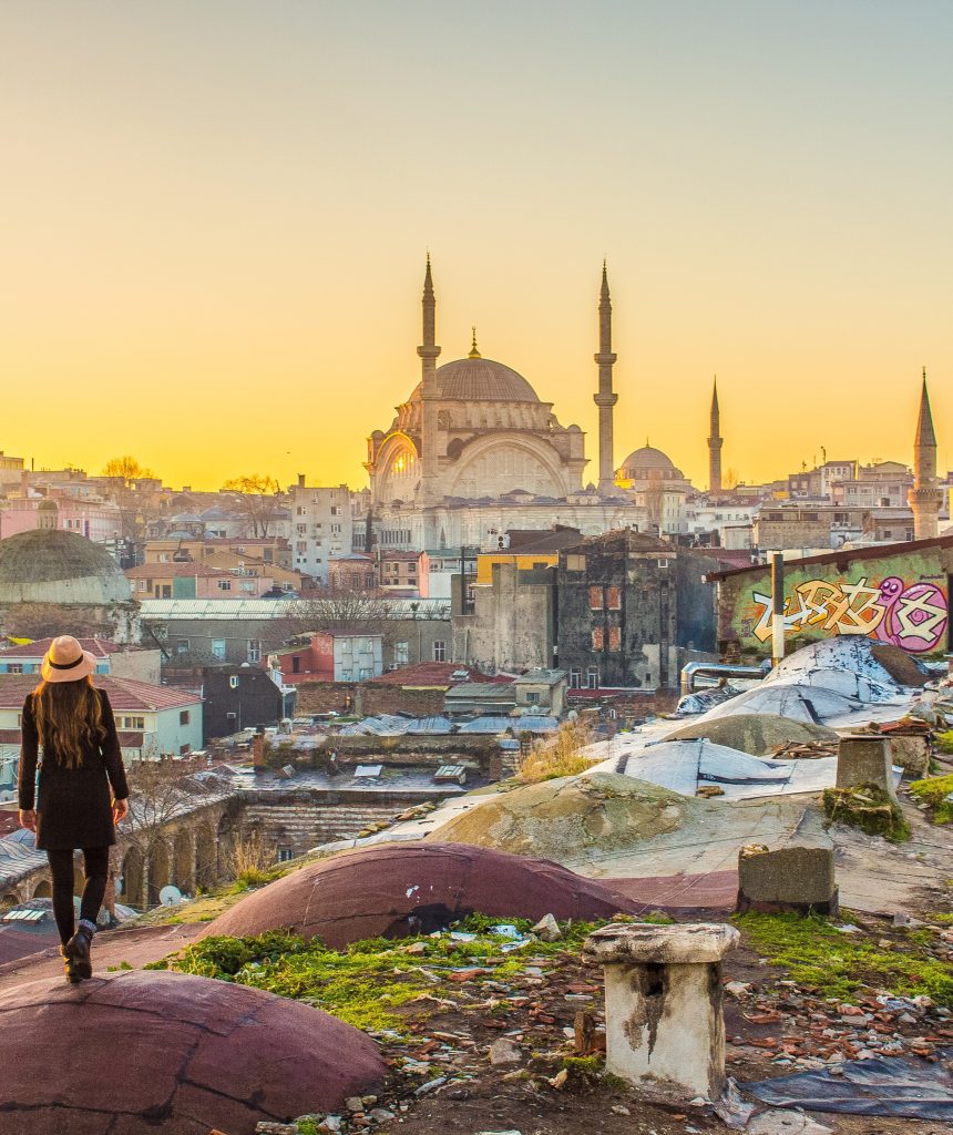 istanbul rooftop sunrise solo female travel turkey