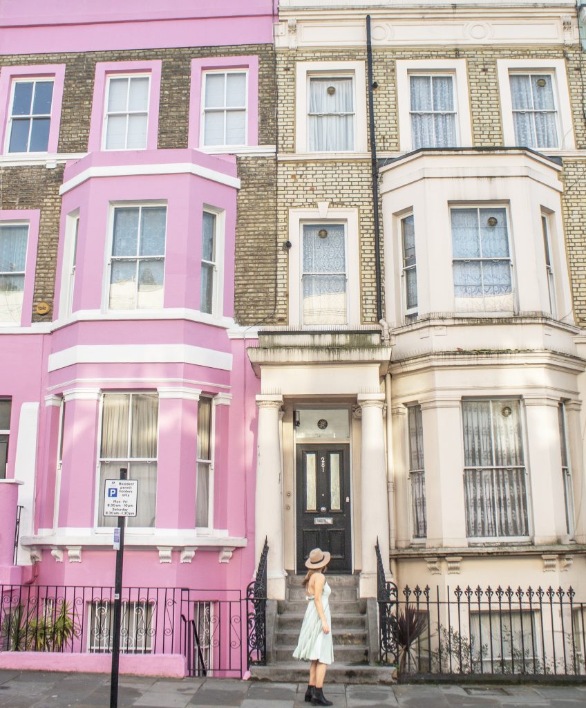 Instagrammable streets in Notting Hill London Westbourne Park Road Solo Female Travel Blog