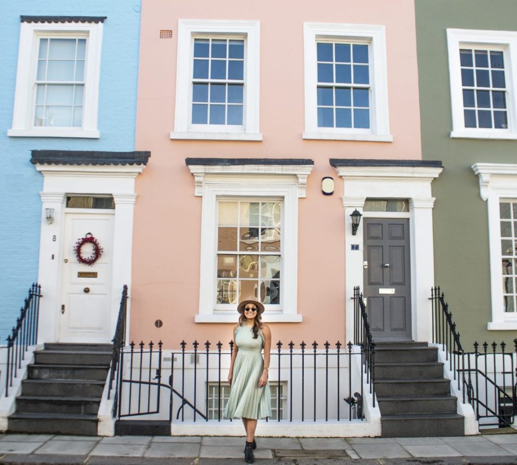 Instagrammable streets in Notting Hill London Hillgate Place Solo Female Travel Blog