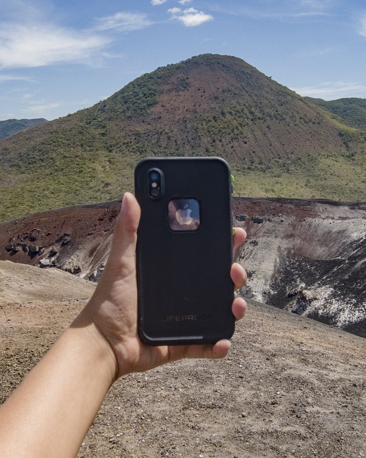 Lifeproof Case to protect phone for Volcano Boarding Nicaragua